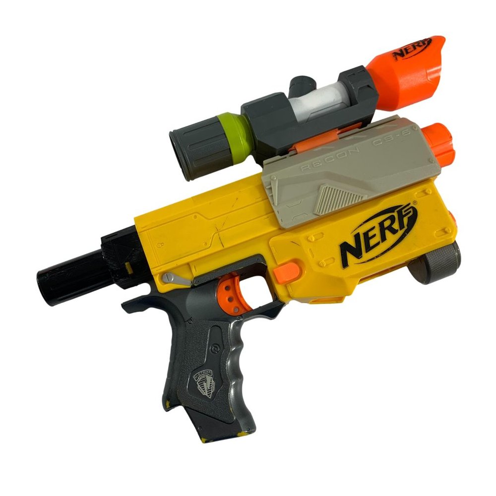 Nerf N-Strike Recon CS-6 Main Body with Scope Yellow Gray Orange Soft Dart Gun